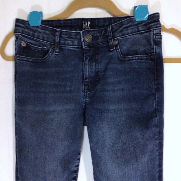 GAP 1969 Blue Jeggings with leg zippers size 0 or 25 EUC leggings skinny jeans - Picture 3 of 7